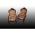 Coppia di poltrone Luigi Filippo senza braccioli del 1800 in legno di Palissandro con intagli