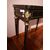 Antico tavolino da gioco francese stile Boulle del 1800 in legno ebanizzato con intarsi in ottone e bronzi