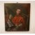 Antico olio su tavola francese del 1800 raffigurante Papa con indosso il Tabarro