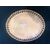 Oval plate pierced in earthenware Manifattura Giustiniani, Naples.     