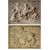 Coppia di dipinti, olio su tela, raffiguranti trompe l’oeil con giochi di putti, attribuibili a Piat Joseph Sauvage (Tournai, 1744 – 1818)
