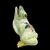 Sculturina in terraglia a forma di rana  decorata a fiori.Majifattura di Gianbattista Viero.Nove di Bassano.