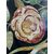 Medaglione ovale in scagliola con motivi floreali - Italia metà XX sec.