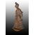 Bellissima scultura francese del 1800 firmata in terracotta raffigurante una Dama con elegantissimo vestito