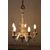 lampadario in porcellana marchio Capodimonte cinque luci