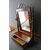 Antica specchiera oscillante del 1800 in legno di neco con intarsi Nord Europa