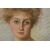 Ritratto pastello ottocentesco di fanciulla con chignon - O/6049