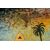 Dipinto  di una fortezza in un'oasi del Sahara - O/8336 -