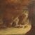Paesaggio Marino con Figure Olio su tela '700 