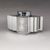 1960s Gorgeous Table Lighter by Sarome In Aluminium.