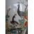 Vaso cinese del 1800 in porcellana bianca decorata 