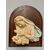 Antica madonna in maiolica policroma manifattura toscana di Signa . Mis 44 x 33 