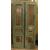 pts679 - n. 2 doors lacquered in walnut, cm l 90 xh 206     