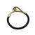 HERMES Bracciale in Pelle Col. Nero Jumbo Hook