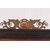 Specchiera francese stile Carlo X del 1800 in legno ciliegio riccamente intarsiata