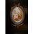 Ricca credenza Servante francese in ebano con medaglioni in porcellana di Sevres del 1800 stile Luigi XV