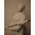 Antica scultura in porcellana biscuit del 1800 raffigurante giovane dama fanciulla 