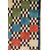 Vecchio tappeto nomadi Gashgai (Kaskai) policromo - n.826