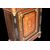Credenzino 1 porta stile Luigi XVI francese del 1800 in legno di ebano riccamente intarsiato