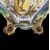 Applique candeliere a due fuochi in maiolica con motivo a draghi,frutta e parte centrale dipinta con motivo istoriato e raffaellesche.Manifattura Cantagalli.Firenze.