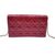 CHRISTIAN DIOR Pochette in Pelle Lucida Col. Rosso Lady Dior S