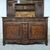 Credenza con alzata o piattaia francese in essenze pregiate del XIX secolo 
