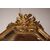 Stupenda Specchiera Ottagonale francese stile Luigi XV del 1800 dorata foglia oro 