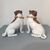 Bellissima coppia di cani in porcellana di Dresda