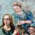 Grande dipinto olio su tela raffigurante San Vito epoca: 600