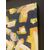 Dipinto su tela di arte contemporanea realizzato a smalti acrilici di diversi colori . su cornice nera . Mis 116 x 96 