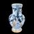 Vaso in maiolica con manici a forma di rami intrecciati e decoro con motivi neoclassici,vegetali e geometrici.Manifattura di Giacomo Boselli.Savona.