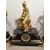 Orologio e candelabri in bronzo dorato trittico Francia seconda metà '800