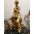Orologio e candelabri in bronzo dorato trittico Francia seconda metà '800