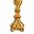 XIX Secolo, Coppia di Torcieri in legno dorato