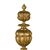 Coppia di alari in bronzo cesellato e dorato, Francia XIX secolo