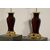 Coppia di lampade composte da vaso cinese in ceramica e montatura in bronzo dorato, Francia XIX secolo