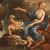 Dipinto italiano del XVIII secolo olio su tela, il bagno di Diana