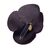 CHANEL Spilla Vintage in Tela Col. Marrone Camellia Brooch