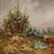 Italian painting impressionist landscape signed E. Ferri