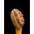 Bastone con pomolo in seme di curozo raffigurante volto grottesco.Occhi in vetro e canna in bambù’.