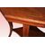 Tavolino ottagonale inglese stile Vittoriano del 1800 in legno di noce con intarsio