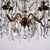 Glass and Brass Chandelier     