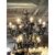 Lampadario vetro di Murano nero 15 fiamme