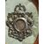 18th century chiseled and embossed silver frame containing Genoese shield from 1683     