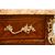 Cassettone antico Napoleone III Francese in legno esotico pregiato con piano in marmo. Periodo XIX secolo.