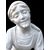 Scultura in marmo bianco di Carrara raffigurante mamma  con le ciliegie in bocca e il bambino. Firma: Eugenio Battiglia. Firenze (1858-1941). 45x36x19cm.
