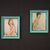 French signed nude painting 60's