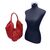 VALENTINO GARAVANI Borsa Hobo in Pelle Col. Rosso 360 Bow M