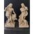 Coppia di Ercole in marmo - H 62 cm