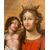"Madonna con Bambino Salvator Mundi"  dipinto su tela - XVII secolo